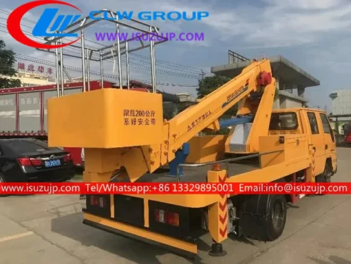 4X4 ISUZU NKR 18m boom lift on truck