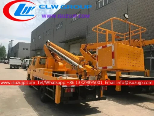 4X4 ISUZU NKR 18m telescopic boom lift lori