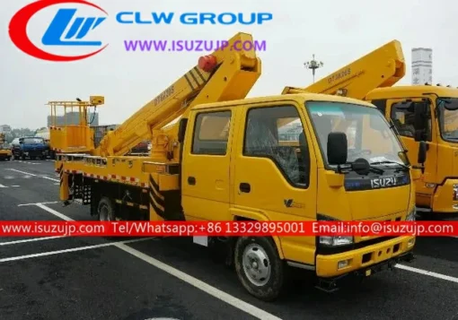 4X4 ISUZU NKR 18m truck with manlift