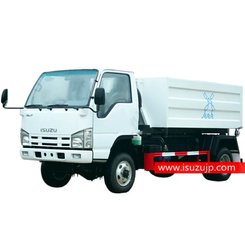 4x4 ISUZU ELF Offroad 3 ton hooklift truck and bins for sale Malaysia