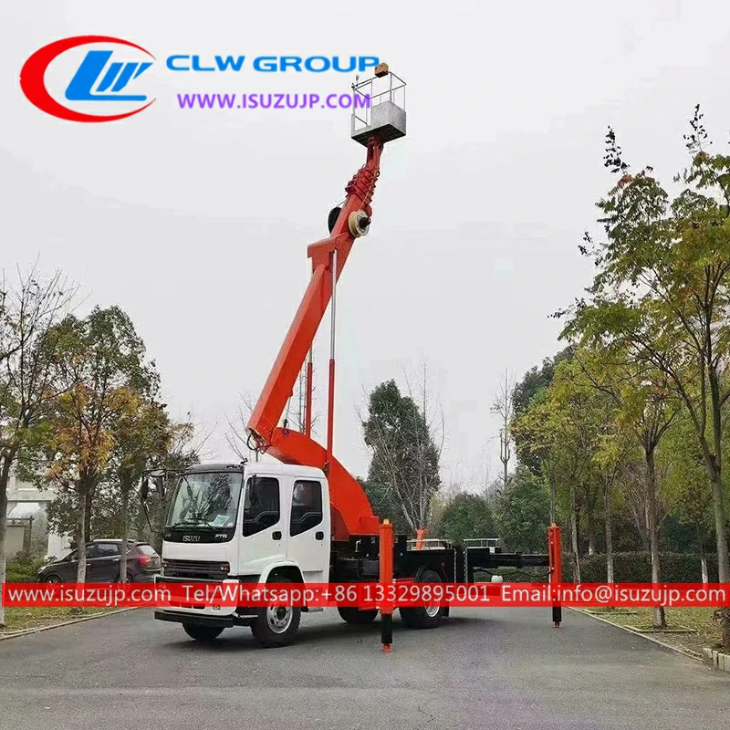 6x4 ISUZU 24 meters truck mounted aerial work platform