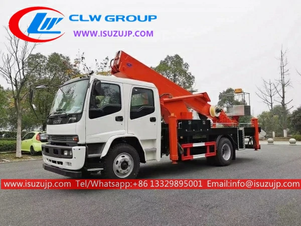 6x4 ISUZU 24 meters truck with boom lift for sale