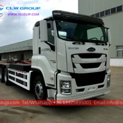 6x4 ISUZU GIGA 18cbm hook loader truck Ghana