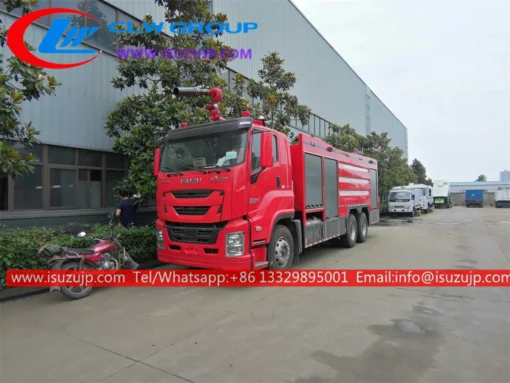 6x4 ISUZU GIGA 4000 গ্যালন ফায়ার ব্রিগেড ট্রাক