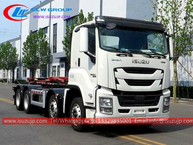 8x4 ISUZU GIGA hook lift refuse collection truck Sierra Leone