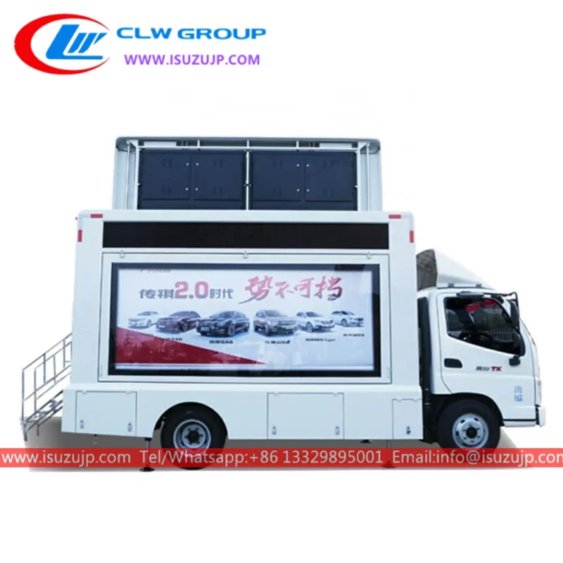 Foton Ollin mobile led stage truck