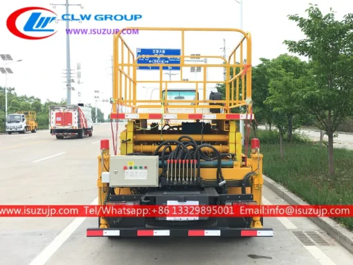 ISUZU 12meters scissor lift ကုန်တင်ကားများလာအိုရောင်းရန်ရှိသည်