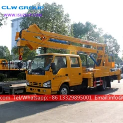 ISUZU 14 meters aerial bucket lift truck Iraq