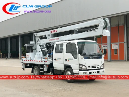 ISUZU 16 metro ang pagtaas ng platform truck Saudi Arabia