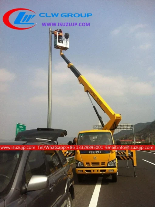ISUZU 18m truck with boom lift for sale