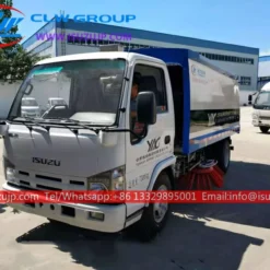 ISUZU 3 ton road vacuum cleaner truck