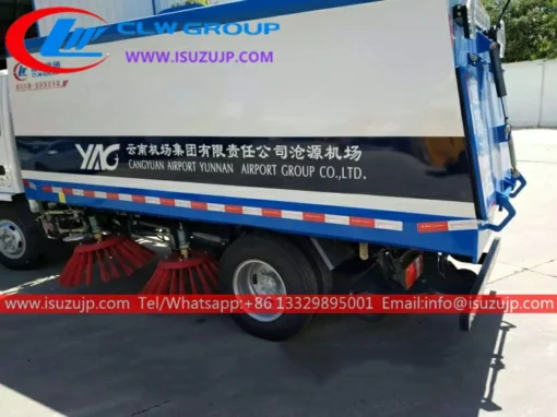 Barredora de caminos montada en camión ISUZU de 3 toneladas