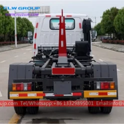 ISUZU 4 cubic meters hook lift garbage truck Azerbaijan
