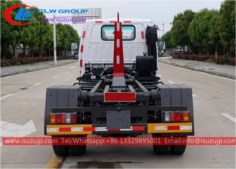 ISUZU 4 cubic meters hook lift garbage truck Azerbaijan