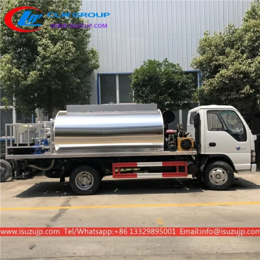 ISUZU 4 tonluk asfalt sıcak kutu kamyonu satılık