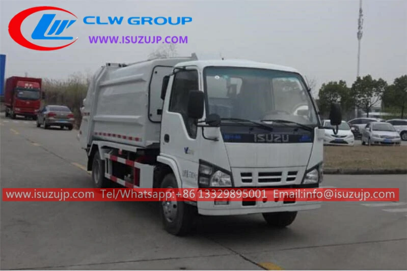 ISUZU 4 ton garbage truck with compactor for sale in Malaysia