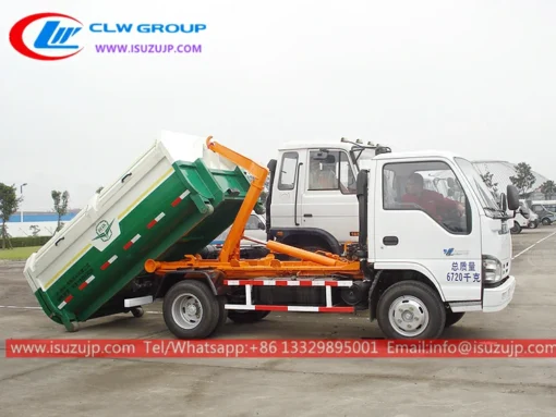 ISUZU 5 tonnalik dodge hooklift yuk mashinasi Shri -Lankada sotiladi