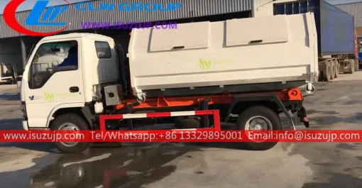 ISUZU 5 tani dumpster ndoano lori