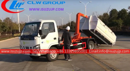 ISUZU 5 ton hooklift roll off truck
