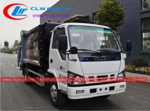 ISUZU 5 ton rear load garbage truck for sale in Azerbaijan