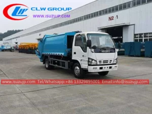 ISUZU 5 ton rear loader waste truck price in Tajikistan