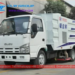 ISUZU 5 ton road sweeper truck in the republic of Congo