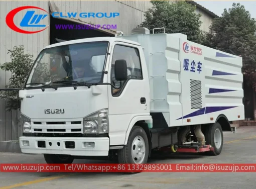 콩고 공화국의 ISUZU 5톤 도로 스위퍼 트럭