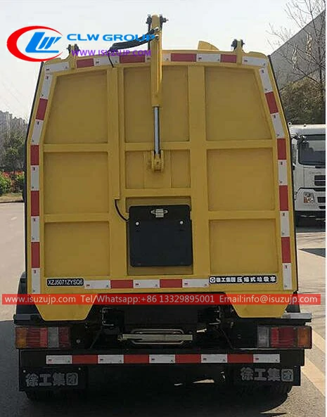ISUZU 5 ton side loader compactor rubbish truck Bangladesh
