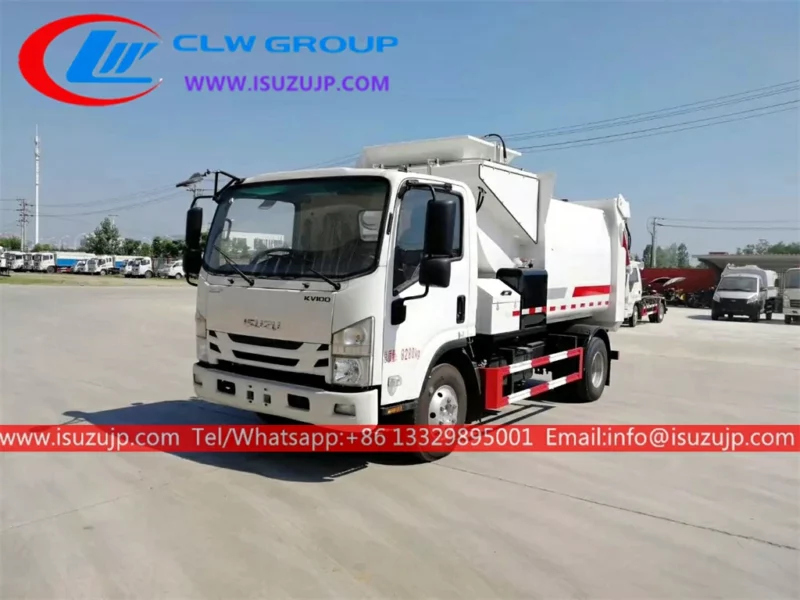 ISUZU 5 ton side loader truck Ecuador