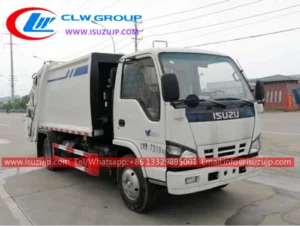 ISUZU 5 ton waste truck for sale in Tunisia