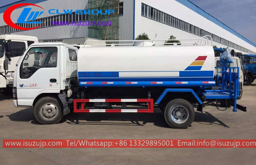 ISUZU 5000L stainless steel water tanker Mongolia