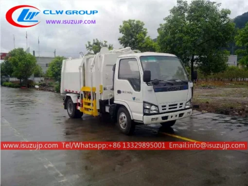 ISUZU 5m3 side loader bin truk Zambia