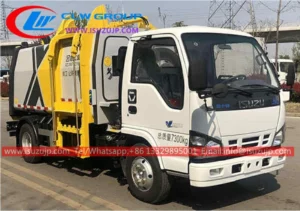 ISUZU 5m3 side loader compactor rubbish truck Bangladesh