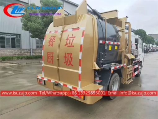 ISUZU 5t automated side loader garbage truck Ecuador