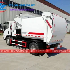 ISUZU 5t automated side loader garbage truck Peru