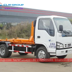 ISUZU 5t hooklift dumpster truck for sale Kyrgyzstan