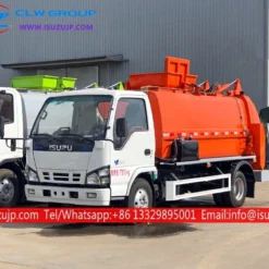 ISUZU 6cbm kitchen food refuse truck Honduras