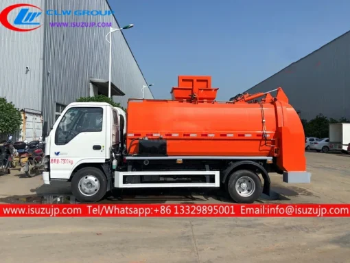 ISUZU 6m3 kitchen food rubbish truck Nicaragua