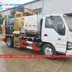 ISUZU 6m3 side loader garbage truck Uruguay