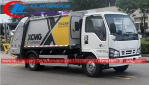 ISUZU 6m3 waste compactor truck Indonesia