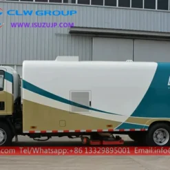 ISUZU 8 cubic meters vacuum road sweeper truck Sierra Leone