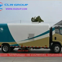 ISUZU 8 ton vacuum road sweeper Liberia