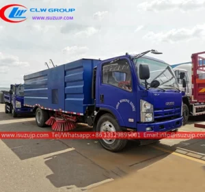 ISUZU 8cbm High pressure cleaning sweeping truck photo