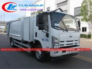 ISUZU 8cbm electric trash truck for sale in Cameroon
