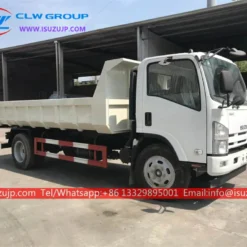 ISUZU 8cbm garbage truck dumping trash Solomon Islands