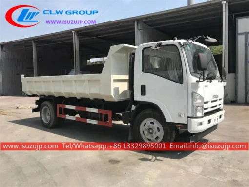 ISUZU 8cbm garbage truck dumping trash Solomon Islands