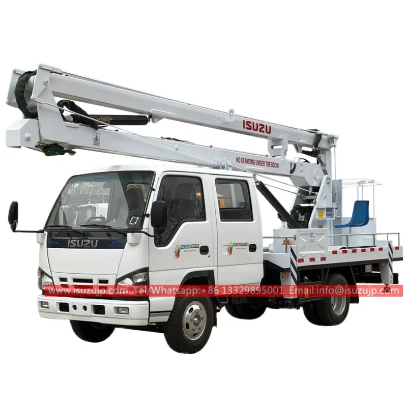 ISUZU Double cabin 18m aerial lift truck for sale Israel