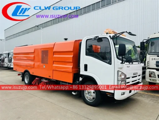 ISUZU ELF 12m3 street sweeper truck for sale