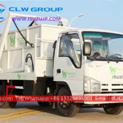 ISUZU ELF 4cbm mini skip waste truck for sale