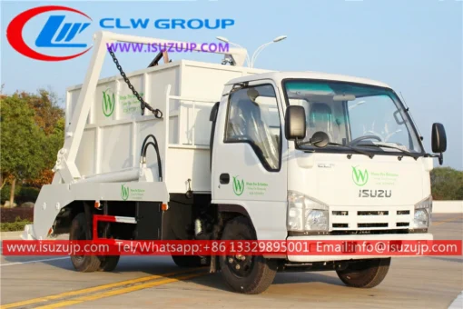 ISUZU ELF 4cbm mini camion per rifiuti con cassone ribaltabile in vendita